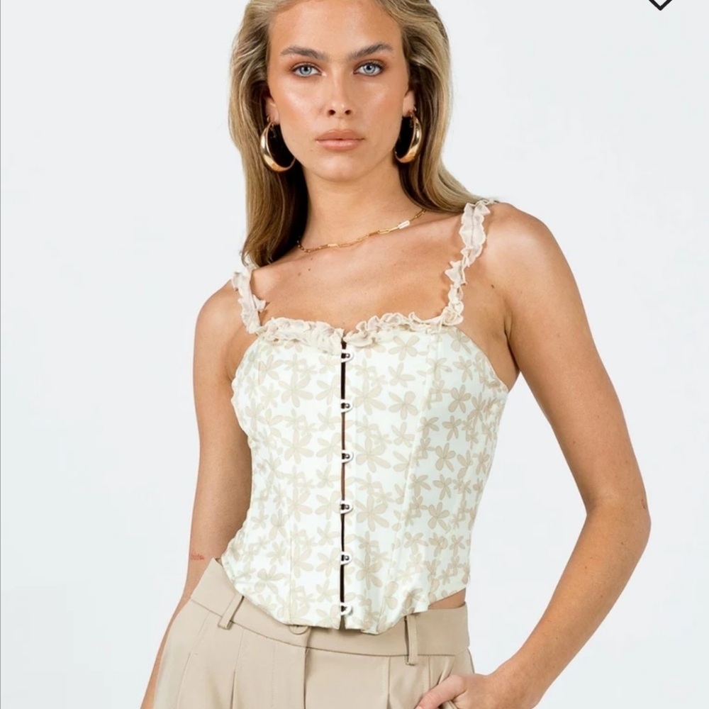 Princess Polly SEARLE FLORAL CORSET MULTI size 4